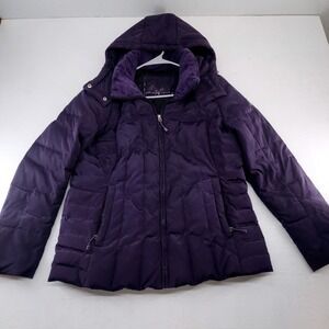 ZeroXposur Womens XL | Purple Hooded Down Puffer Jacket Winter Coat